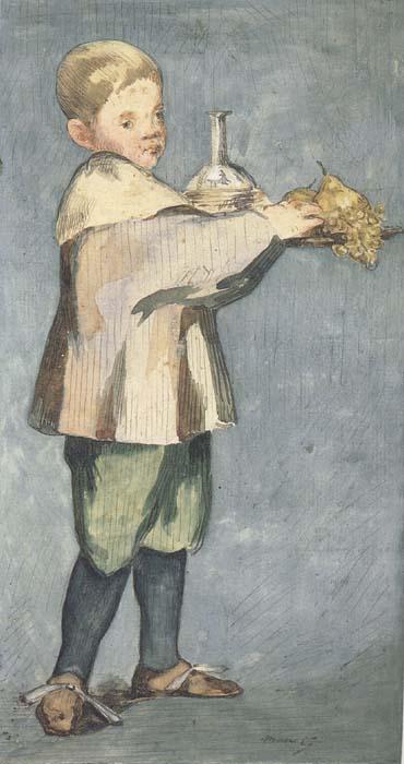 Edouard Manet Enfant portant un plateau (mk40) oil painting image